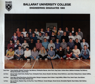 Photograph - Colour, Ballarat University College Engineering Graduates, 1993