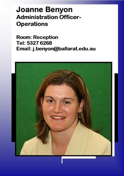 Joanne Benyon - Administration Officer - Operations
