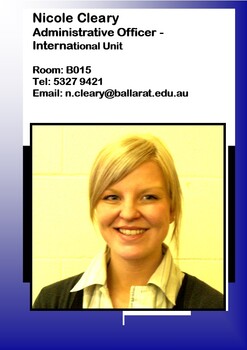 Nicole Cleary - Administrative Officer - International Unit