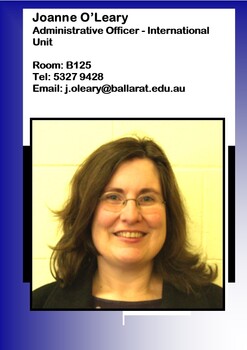 Joanne O'Leary - Administrative Officer - International Unit