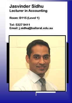 Jasvinder Sidhu - Lecturer in Accounting