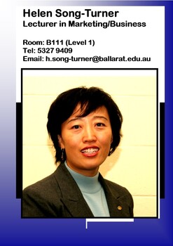 Helen Song-Turner - Lecturer in Marketing and Business