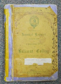Book, Ballarat College Annual Reports 1868 - 1873