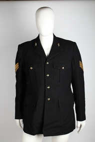 Uniform, Commonwealth Government Clothing Company, Sergeant Black dress jacket Army, 1969