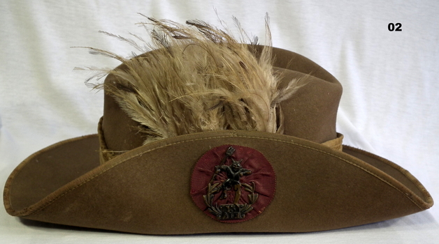 Australian slouch hat with Emu plume