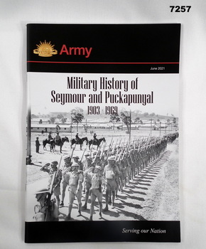 Book documenting the Military History of Seymour and Puckapunyal.