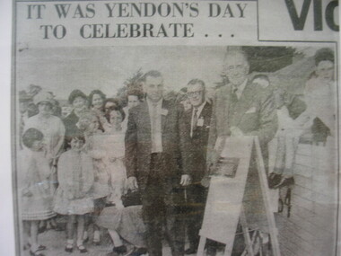 Newspaper Cutting, school, IT WAS YENDON'S DAY TO CELEBRATE, 9/3/1964 (exact)