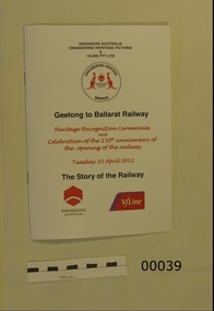 Book, railway, Geelong to Ballarat Railway  /  The Story of the Railway
