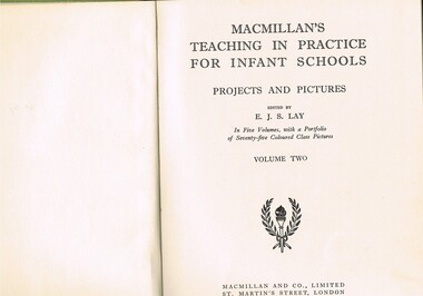 Book - Reference Teaching Infants, MacMillan's Teaching in Practice for Infant Schools Projects and Pictures Vol. 2, 1949