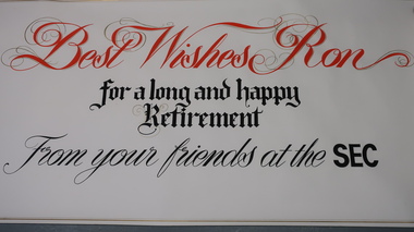 Banner - Ron White's retirement