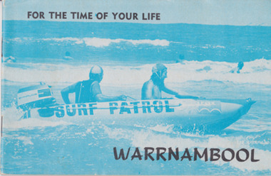 Booklet featuring a photo of the Warrnambool Surf Patrol