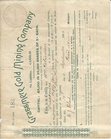 Document, Share Certificate