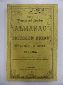 Book, Warrnambool Standard Almanac 1883, 1883