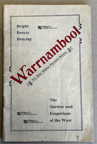 Booklet - Tourism Booklet, A.H.Powell (Powell Print Ballarat), Warrnambool - The Blue Ribbon Pleasure Resort, 1913