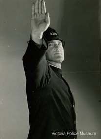 Photograph (William Arthur Poulter, January 1944), Traffic signal poses, January 1944