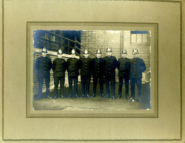 Photograph (Victoria Police Group Photo), Police Officers group in depot, 1920s