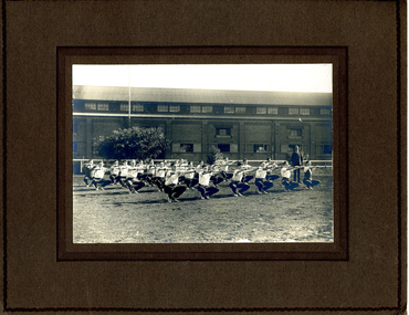 Photograph (Victoria Police Group Exercise Photo), Police Officers group exercising on depot