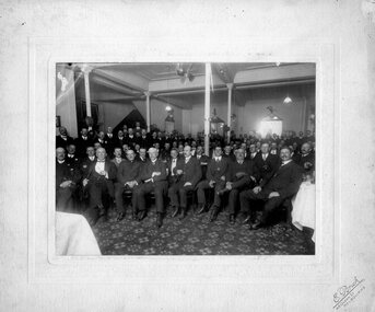 Photograph (Victoria Police), Police Officers group photo on dinner event, 21 November 1912