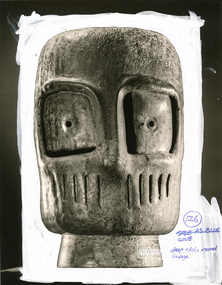 Photograph, Sculpture figure of head