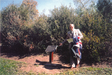 Photograph, Fitting of Time Capsule, Eltham, 1987