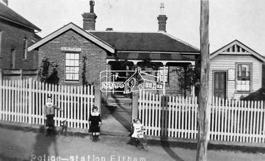 Photograph, Tom Prior, Police Station and Residence, Maria Street, Eltham, c.1900