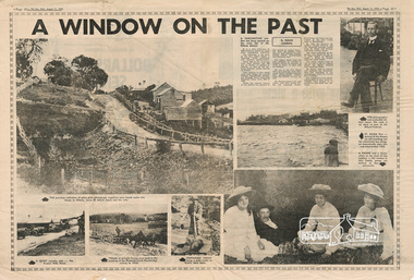 Newspaper - Newsclipping, Roger Sanders, A WINDOW ON THE PAST, 11 Aug 1976