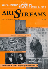 Journal, Peter Doughtery, ArtStreams: Arts in Banyule, Darebin, Manningham, Nillumbik, Whittlesea & Yarra; Vol. 6, No. 1, Mar-Apr 2001, 2001