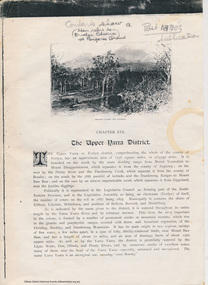 Folder, The Upper Yarra District, 1888
