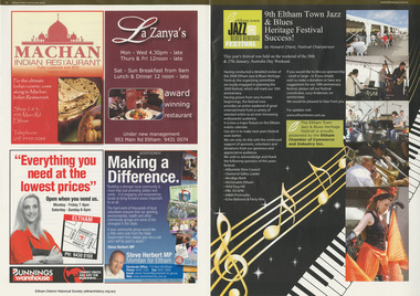 Work on paper - Article, Eltham Town Community News, 9th Eltham Town Jazz & Blues Heritage Festival Success!, [2009]