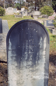 Negative - Photograph, Harry Gilham, Grave of Jane Morris, Eltham Cemetery, Victoria, Sep 2009