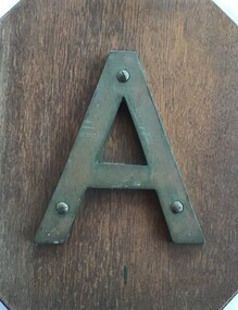 Sign - Metal letter A