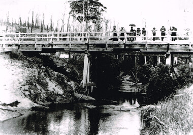 Photograph, Gellibrand River railway bridge, 1901