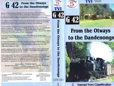 VHS Video, Channel 5 Productions, G42 From the Otways to Dandenongs, 2004