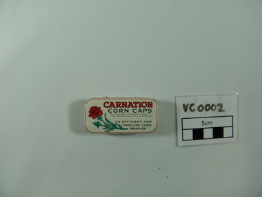 Tin, Muir & Neil Pty. Ltd. et al, Carnation Corn Caps Tin