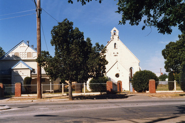 Photograph, Charlton Presbyterian Church and Hall mid-1980s