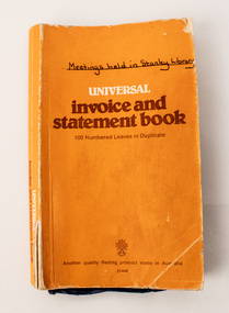 Legal record - Invoice & Statement Book, Invoice & Statement Book 1997-1998