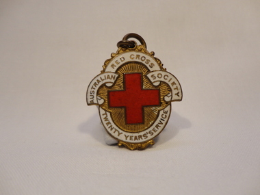 Australian Red Cross Society Twenty Year's Service Badge, K G Luke, Nurse Badges, 20th Century