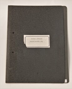 Folder, Deafness Foundation - proposed National body, 1971-1974