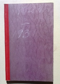 Account Book - CTS, M. Richmond - Official Account 1929-1931, 1929-1931