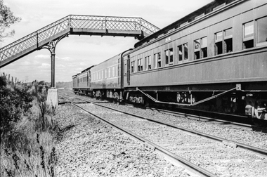 Film - Photograph by Herb Richmond. ca 1971, Footbridge over Railway, Stawell St, Ballarat