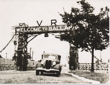 Print - Photograph by Herb Richmond, Welcome to Ballarat Arch ca 1938