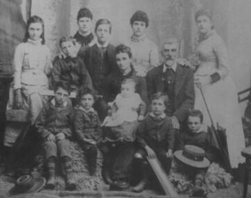 Family photograph, Vincent Gercovich family, c. 1889