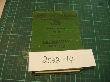 Book, Field Message with Notebook
