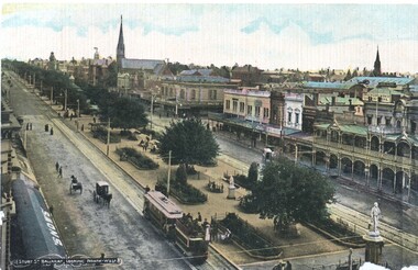 Sturt Street from the Town Hall Clock tower.