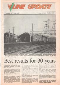 Magazine, V/Line, "V/Line Update Vol. 6, No. 9 October 1989", Oct. 1989