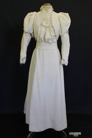 Clothing - Dress, Wedding dress, c.1895