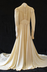 Dress, Wedding dress, circa 1939-40