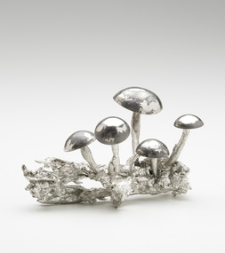 Sculpture, Zolin, Lesley, Cast, Formed and Etched Mushrooms, 1979