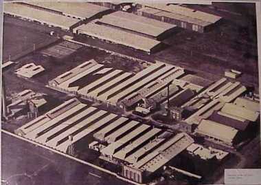 Photograph, Aerial view of mill circa 1920
