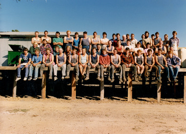 Photograph - Shearing Team at Puckapunyal Army Base, Seymour, 1987
